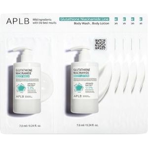 APLB - Glutathione Niacinamide Body Lotion & Wash Sachet Pack - 5pcs Set