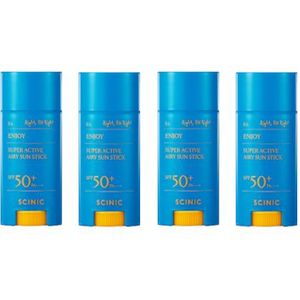 SCINIC Enjoy Super Active Airy Sun Stick SPF50+ PA++++ - 15g (4ea) Set