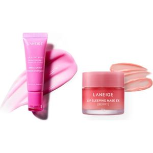 LANEIGE - Lip Glowy Balm - 10g - Sweet Candy (1ea) X Lip Sleeping Mask EX - 20g - Berry (1ea)