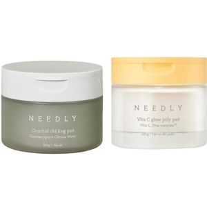 NEEDLY - Cicachid Chilling Pad - 200g/ 70ea + Vita C Glow Jelly Pad - 210g/60ea Set
