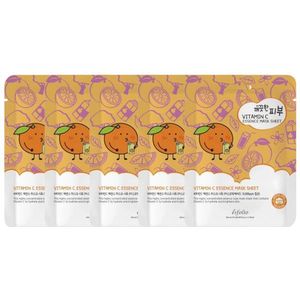 esfolio - Pure Skin Essence Mask Sheet - 25ml *1pc - Vitamin C (5ea) Set