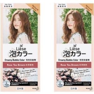 Kao - Liese Creamy Bubble Color (Natural Series)  - Rose Tea Brown Duo Set