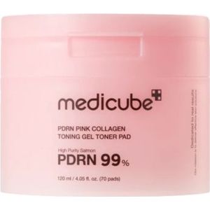medicube - PDRN Pink Collagen Toning Gel Toner Pad - 120ml/70ea
