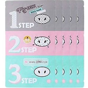 Holika Holika - Pig-nose Clear Black Head 3-Step Kit - 1 Treatment (5ea) Set