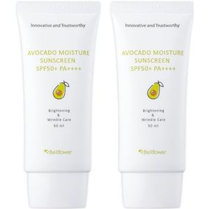 Bellflower - Avocado Moisture Sunscreen SPF50+ PA++++ - 50ml (2ea) Set
