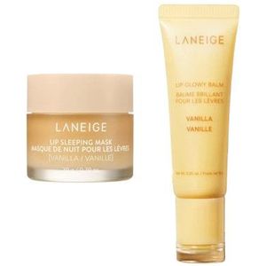 LANEIGE - Lip Sleeping Mask - 20g - Vanilla (1ea) X Lip Glowy Balm - 10g - Vanilla (1ea)