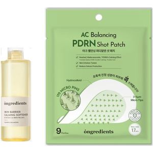 ongredients - Skin Barrier Calming Softener - 250ml + AC Balancing PDRN Shot Patch - 9patches Set