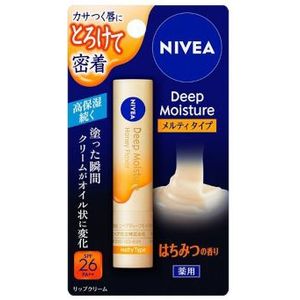 NIVEA Japan - Deep Moisture Lip Melty Type Honey Scent - 2.2g