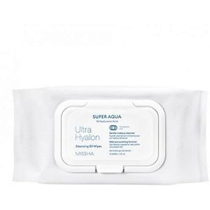 MISSHA - Super Aqua Ultra Hyalron Cleansing Oil Wipes (Jumbo Size) - 1pak (70stukken)