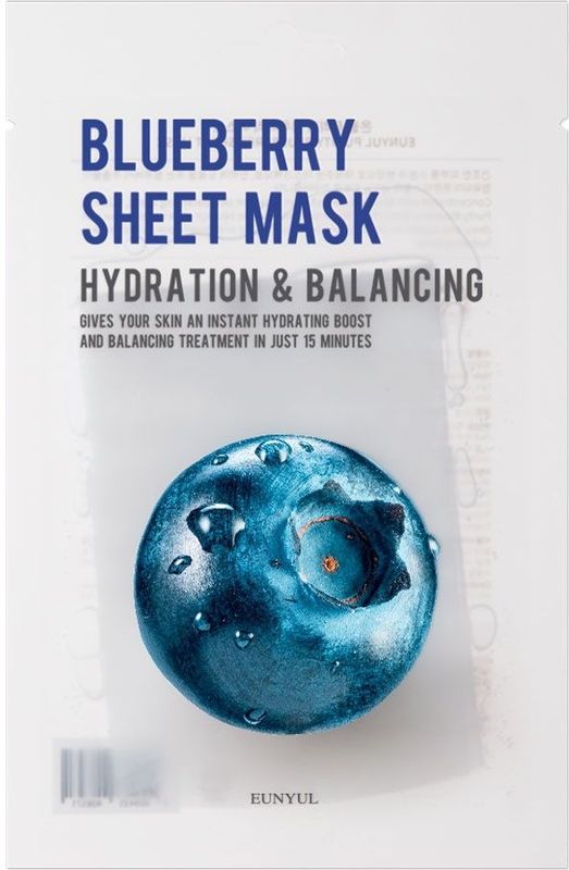 EUNYUL - Purity Blueberry Sheet Mask - 1stuk