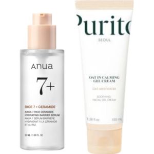 [Promotie]Purito SEOUL - Oat-In Calming Gel Cream - 100ml + ANUA - 7 Rice Ceramide Hydrating Barrier Serum - 50ml Set