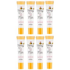 A'PIEU Honey & Milk Lip Scrub - 8ml (8ea) Set