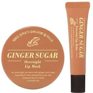 [PROMOTIE]ETUDE - Ginger Sugar Overnight Lip Mask - 23g (1ea) Set + Ginger Sugar Essential Lip Balm - 15ml (1ea) Set