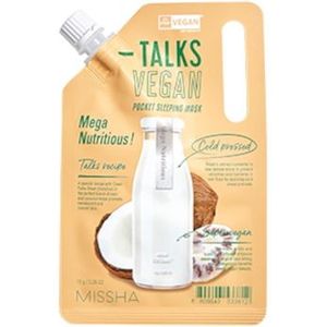 MISSHA - Talks Vegan Squeeze Pocket Sleeping Mask - Mega Nutritious - 10g