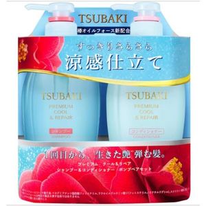 Fine Today - Tsubaki Premium Cool & Repair Shampoo & Conditioner Set - 450ml + 450ml