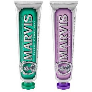 Marvis Jasmin Mint Toothpaste - 85ml (1ea) + Classic Strong Mint Toothpaste - 85ml (1ea) Set