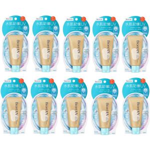 Kao - Biore UV Aqua Rich Watery Hold Cream SPF50 PA+++ - 50g (10ea) Set