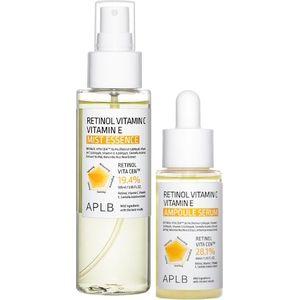 APLB - Retinol Vitamin C Vitamin E Ampoule Serum - 40ml (1ea) + Mist Essence - 105ml (1ea) Set