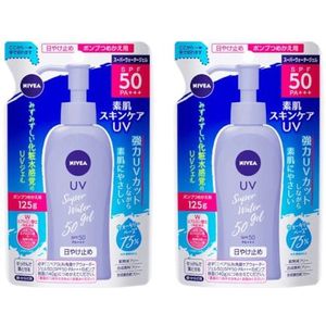 NIVEA Japan - UV Super Water Gel SPF50 PA+++ Refill - 125g (2ea) Set