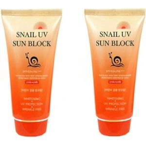 Jigott - Snail UV Sun Block SPF50+ PA+++ (2ea) Set