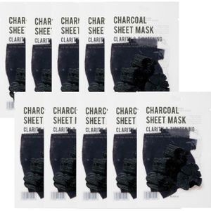 EUNYUL - Purity Charcoal Sheet Mask - 10pcs set