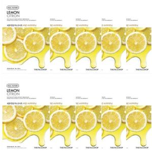 THE FACE SHOP - Real Nature Face Mask - Lemon - 1pc (10ea) Set