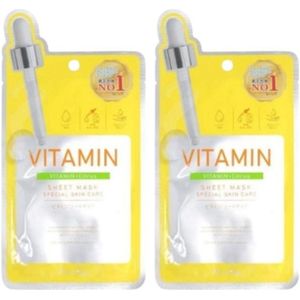 Picomonte - Dcure+ Vitamin + Citrus Face Mask - 1 pc (2ea)