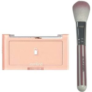 Romand - Better Than Cheek Milk Series (2022 New Version) - 4g - W03 Apricot Milk (1ea) + MissLady - Cheek Brush - Pink and...