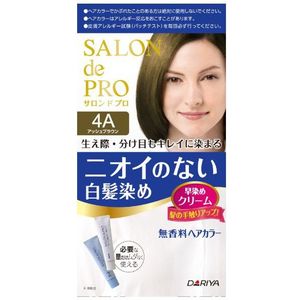 Dariya - Salon De Pro - Hair Color Cream - 1box - 4A Ash Brown