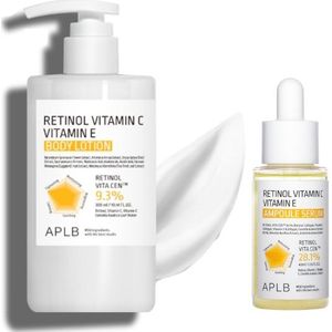 APLB - Retinol Vitamin C Vitamin E Body Lotion - 300ml (1ea) X Ampoule Serum - 40ml (1ea) Set