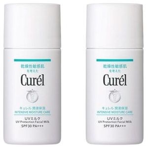 Kao - Curel Intensive Moisture Care UV Protection Facial Milk SPF30 PA+++ - 30ml (2ea) Set