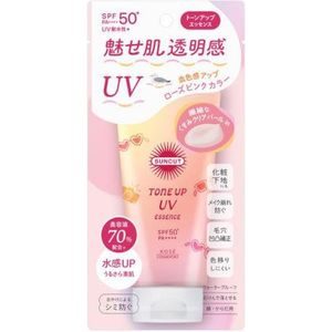 Kose - Suncut Tone Up UV Essence Pink Flamingo SPF50+ PA++++ - 80g
