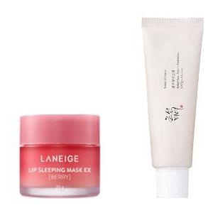 BEAUTY OF JOSEON - Relief Sun : Rice + Probiotic SPF50+ PA++++ - 50ml(1ea) + LANEIGE - Lip Sleeping Mask EX - 20g - Berry...
