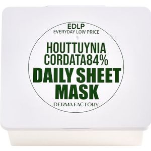 DERMA FACTORY - EDLP Houttuynia Cordata 84% Daily Sheet Mask - 30stukken/340g