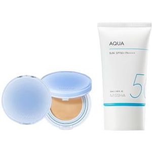 MISSHA - All-Around Safe Block Aqua Sun SPF50+ PA++++ (New version of All-Around Safe Block Aqua Sun Gel ) - 50ml X Romand -...