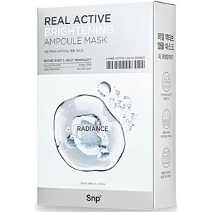 SNP - Real Active Brightening Ampoule Mask - 10ea