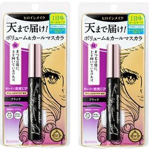 ISEHAN - Kiss Me Heroine Make Volume & Curl Mascara Super Waterproof (New Version) - 6g - 01 Black (2elk) Set