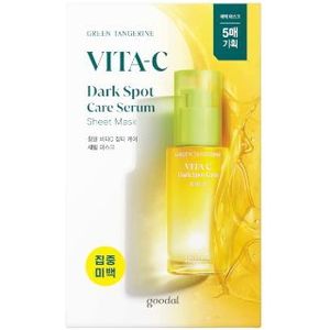 [Promotie] Goodal - Green Tangerine Vita-C Dark Spot Care Serum Sheet Mask - 30ml*5stukken