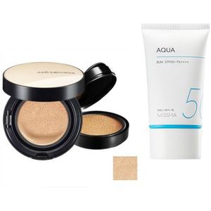 MISSHA - All-Around Safe Block Aqua Sun SPF50+ PA++++ (New version of All-Around Safe Block Aqua Sun Gel ) - 50ml X Jung Saem...