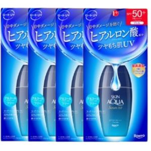 Rohto Mentholatum - Skin Aqua Hyaluronic Serum UV SPF50+ PA++++ - 70g - White (4ea) Set