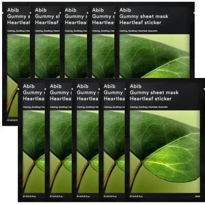 [Promotie] Abib - Gummy Sheet Mask - Heartleaf Sticker - 10stukken