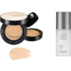 JUNGSAEMMOOL - Essential Skin Nuder Cushion SPF50+ PA+++ (With Refill) - 14g+14g - 19 N-Light (1ea) + Essential Mool Micro...