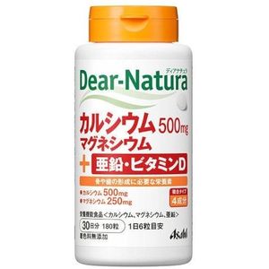 Asahi - Dear Natura Calcium, Magnesium, Zinc, Vitamin D 30 Days Supply - 180 tablets