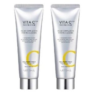MISSHA - Vita C Plus Clear Complexion Foaming Cleanser - 120ml (2ea) Set