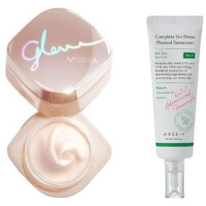 AXIS-Y - Complete No Stress Physical Sunscreen SPF50+ PA++++ - 50ml X MISSHA - Glow Skin Balm - 50ml