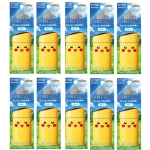 Shiseido Anessa Perfect UV Sunscreen Skincare Milk SPF 50+ PA++++ - 60ml - Pikachu (10ea) Set