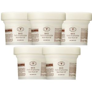 SKINFOOD Rice Daily Brightening Mask Wash Off - 210g (5ea) Set