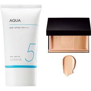 MISSHA - All-Around Safe Block Aqua Sun SPF50+ PA++++ (New version of All-Around Safe Block Aqua Sun Gel ) - 50ml (1ea) + Jung