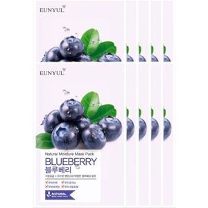 EUNYUL - Natural Moisture Mask Pack - Blueberry - 10pcs set