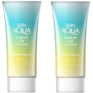 Rohto Mentholatum - Skin Aqua Tone Up UV Essence Green SPF50+ PA++++ - 80g (2ea) Set